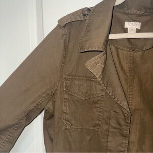 J. Crew Olive Green Utility Jacket Medium
